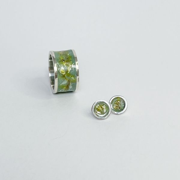Сережки "Сірі очі" 312OG фото