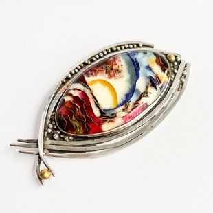 Broche colgante "Sol en la monta&ntilde;a" 6G фото