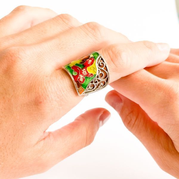 Anillo "Hojas de Oto&ntilde;o" 15G фото