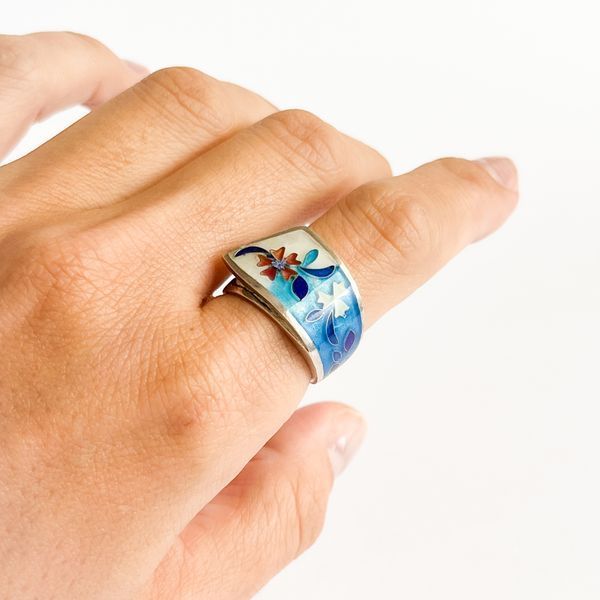 Anillo "Flor de Nieve" 16G фото
