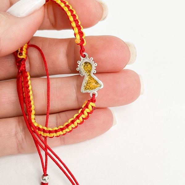Pulsera "Virgen del Pilar" Amarillo-rojo 535.1B-1 фото