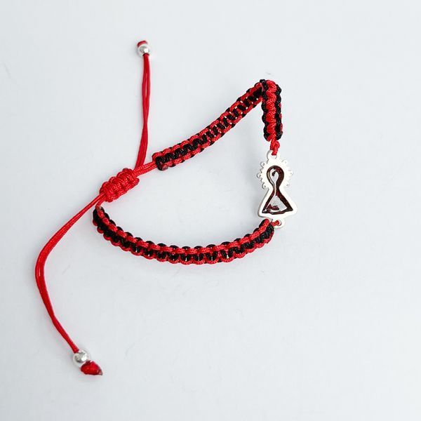 Pulsera "Virgen del Pilar" Negro-rojo 535.1B-2 фото
