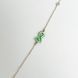 Pulsera "Virgen del Pilar" Verde con cadena de plata 535.1B-4 фото 3